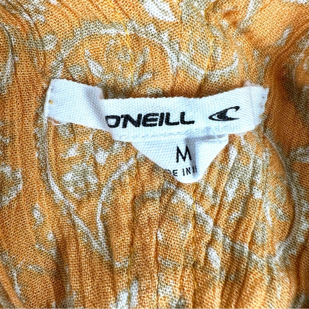 O'Neill Joyce Dress Tangerine Beach Boho Festival 3/4 Sleeve - Picture 8 of 12